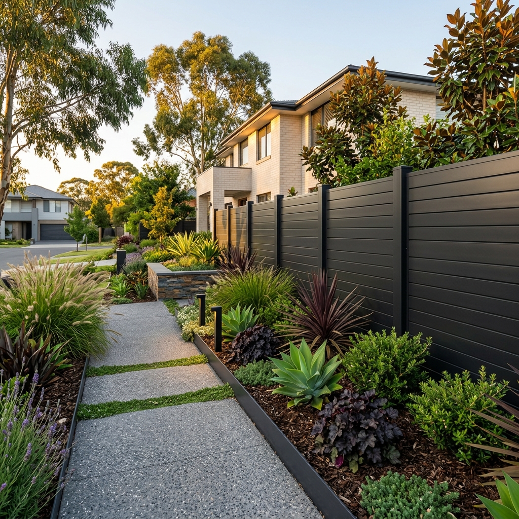 Colorbond boundary fence installation